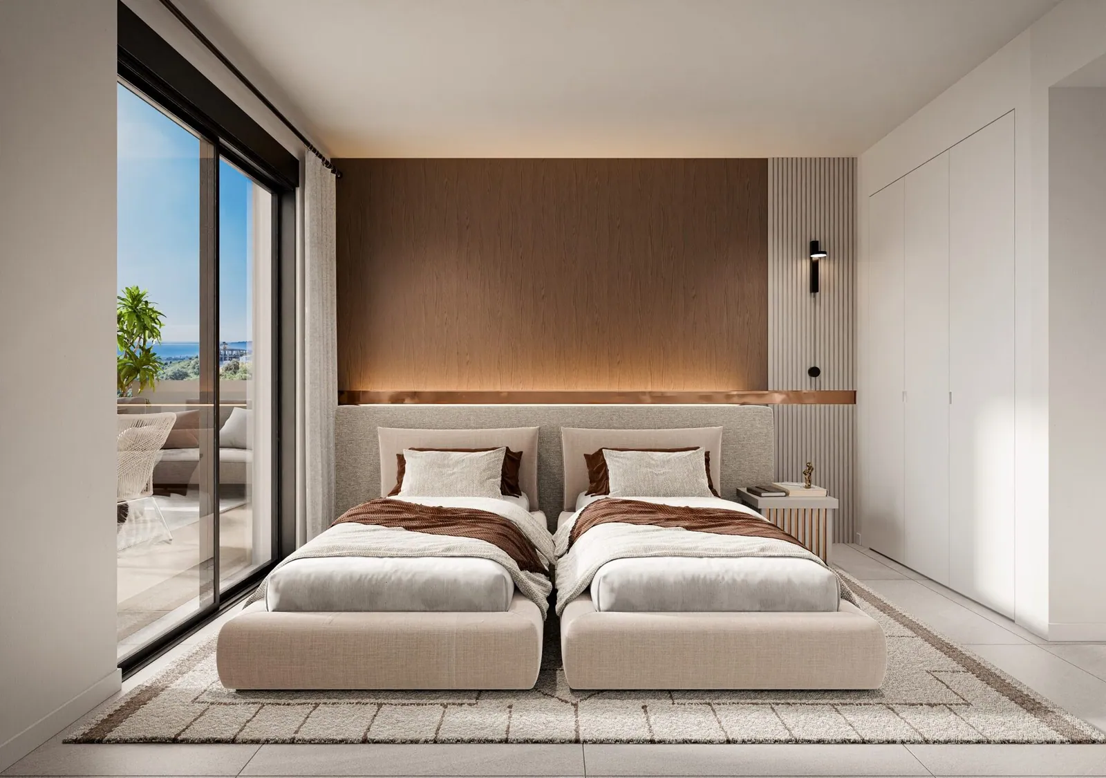Nieuwbouwappartement met twee slaapkamers en zeezicht in Marbella – 5/16