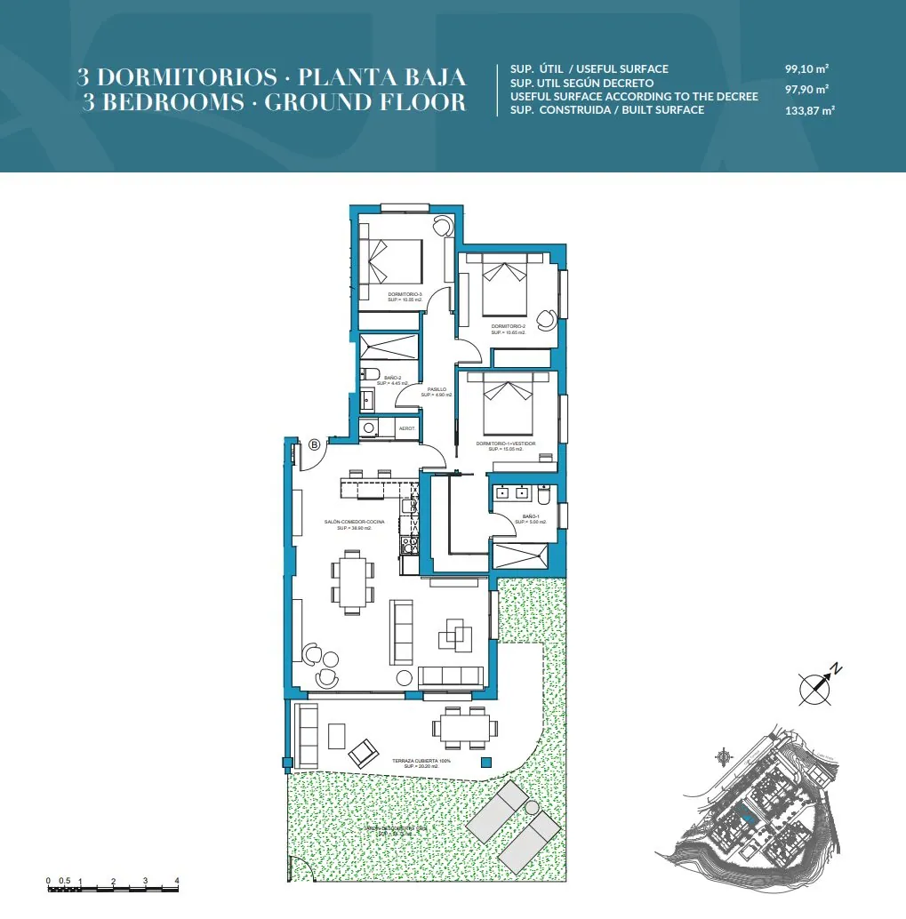 Nieuwbouw benedenwoning met privétuin in Myramar Costa Fase 2, Mijas Costa – 8/16