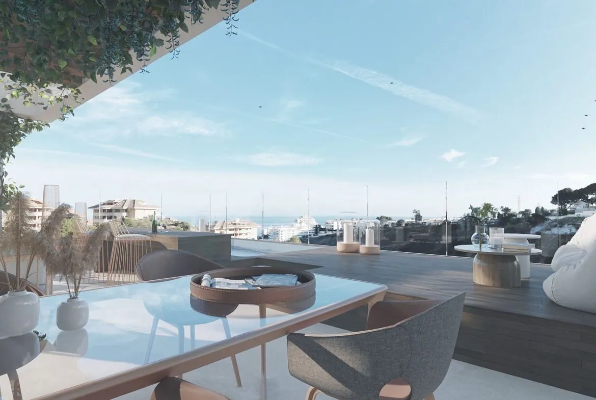Nieuwbouw schakelwoning met drie slaapkamers en zeezicht in Fuengirola – 5/16