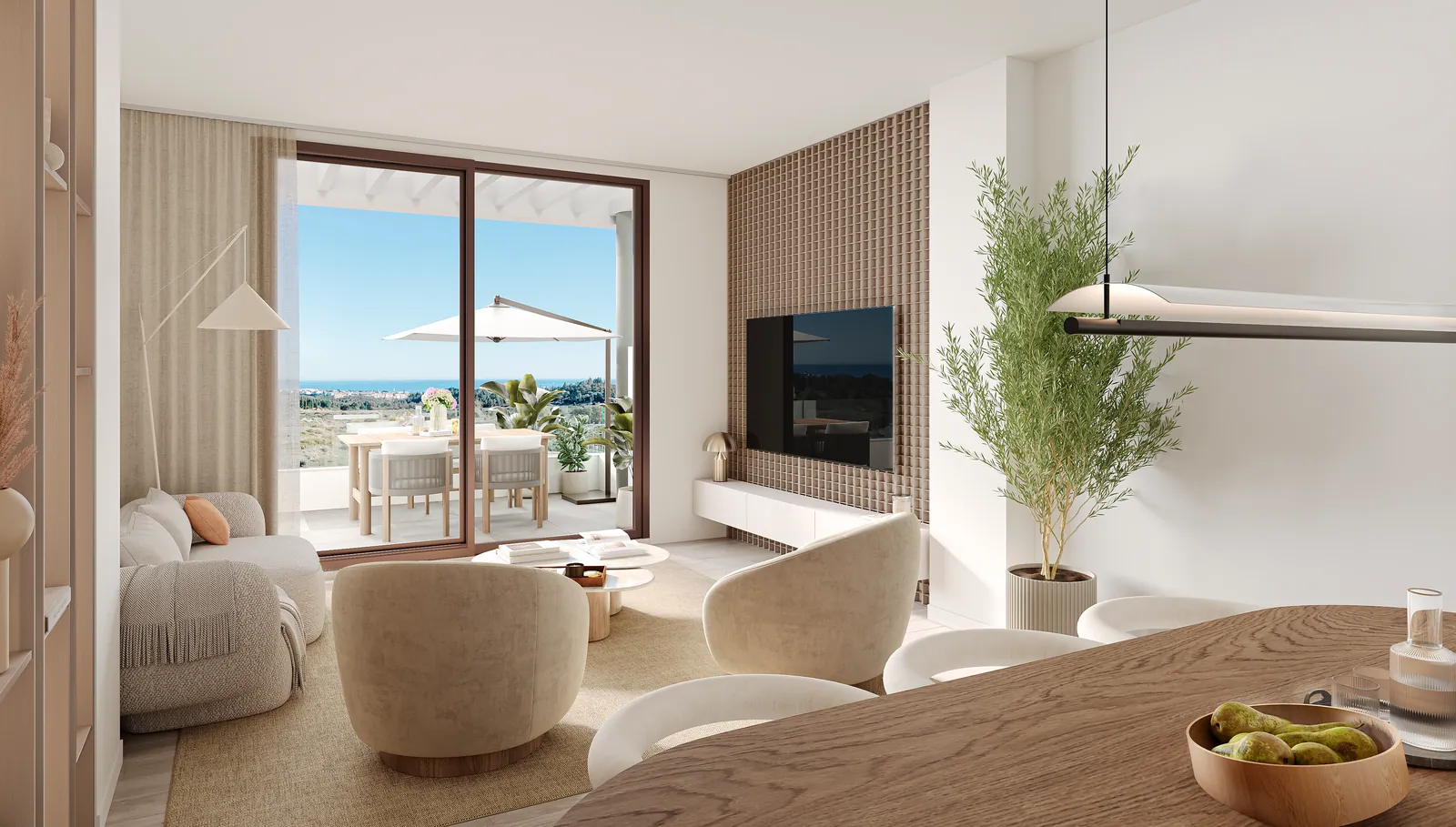 Nieuwbouwappartement met twee slaapkamers en terras in Mijas Costa – 7/16
