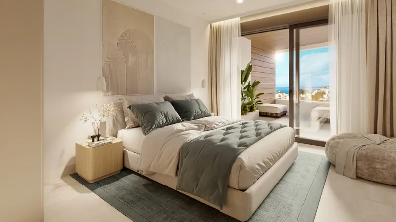 Sky Villa met drie slaapkamers en zeezicht in El Higuerón, Fuengirola
